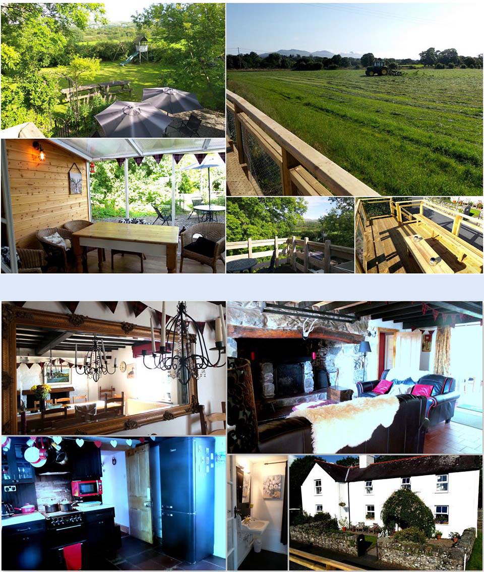 Collage of the cottage